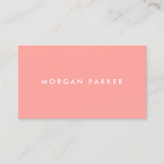 Carte De Visite Simple moderne Pastel Peach Professionnel