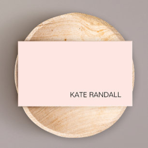 Carte De Visite Simple moderne Pink Professional