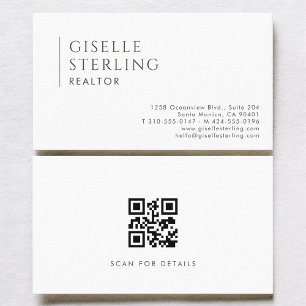 Carte de visite simple moderne pour agent immobili