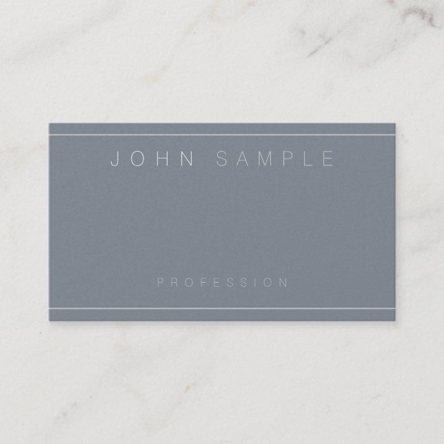 Carte De Visite Simple moderne professionnel élégant luxe (Devant)