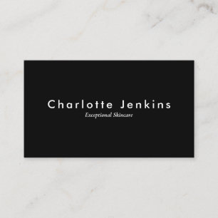Carte De Visite Simple Moderne Professionnel Noir Blanc