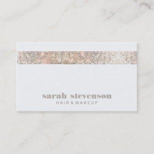 Carte De Visite Simple moderne Séquins FAUX Beauté et mode