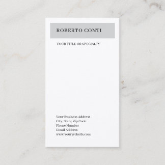 Carte De Visite Simple Moderne Uni Minimaliste Premium Soie
