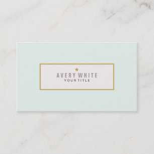 Carte De Visite Simple Monnaie Bleu Vintage Rencontre Style Modern