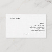 CARTE DE VISITE SIMPLE PERSONNALISÉE