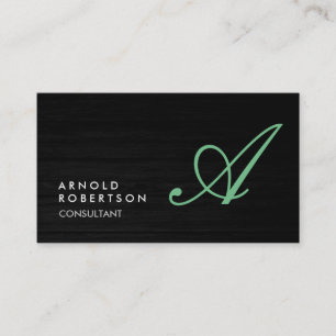 Carte de visite simple Personnaliser simple Monogr