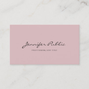 Carte De Visite Simple Plain Moderne Élégant Couleurs Professionne