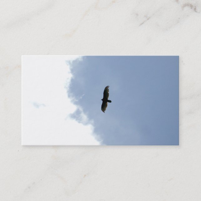 carte de visite simple pourtant puissant - aigle (Devant)