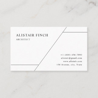 Carte De Visite Simple Professional Minimalist Card Design
