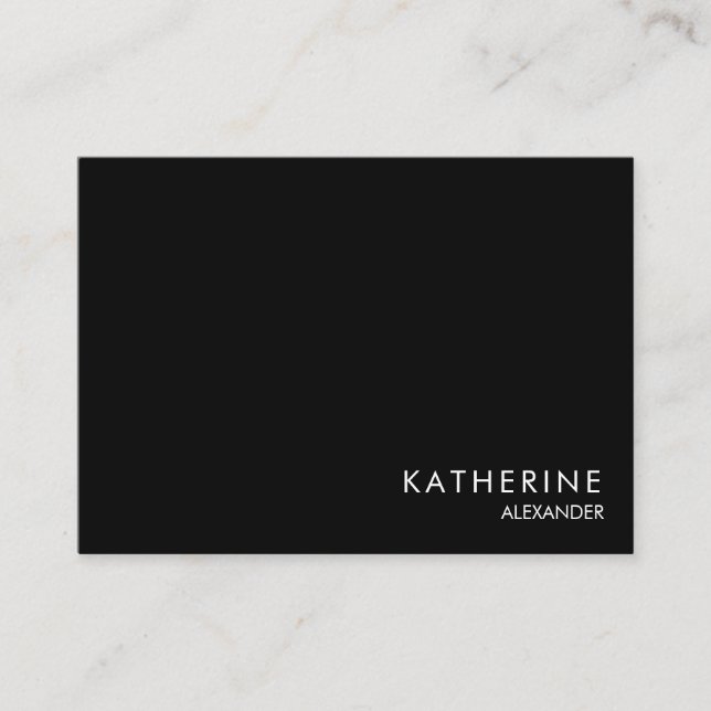 Carte De Visite Simple & Professionnel B/N  (Devant)
