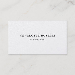 Carte De Visite Simple professionnel classique élégant minimaliste