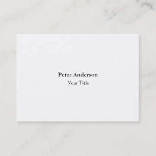 Carte De Visite Simple professionnel créatif moderne blanc