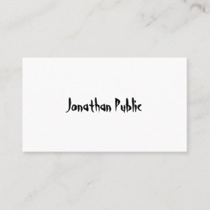 Carte De Visite Simple professionnel de conception artistique