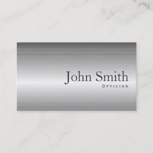 Carte de visite simple professionnel d'opticien en