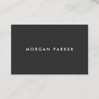 Carte De Visite Simple professionnel moderne noir
