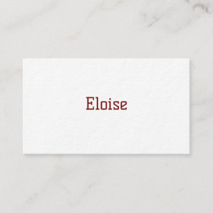 Carte de visite simple professionnelle