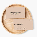 Carte De Visite Simple Rétro Rétro Simple Feminine Blush Rose<br><div class="desc">Un design personnalisé simple et élégant avec typographie rétro sur un arrière - plan rose vif. Le texte,  y compris votre monogramme et votre surnom,  peut facilement être personnalisé pour rendre un design aussi unique que vous êtes! Le design sur mesure parfait pour un usage personnel ou professionnel !</div>