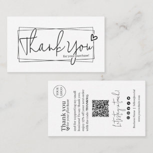 Carte De Visite Simple Script Moderne, Entreprise de Bougies Merci
