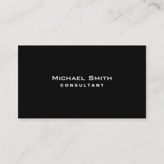 Carte De Visite Simple simple moderne élégant professionnel noir
