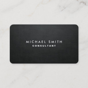 Carte De Visite Simple simple noir moderne élégant professionnel