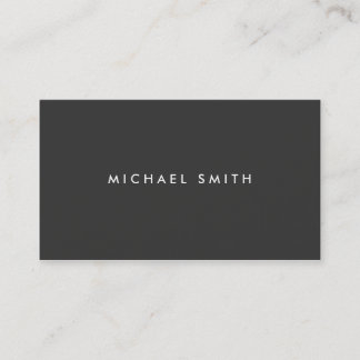 Carte De Visite Simple simple noir moderne élégant professionnel