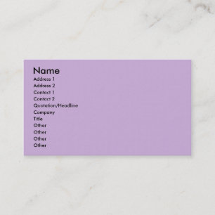 Carte De Visite Simple surface violette brute gracieuse