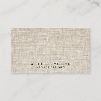 Carte De Visite Simple Tan Lin Look Minimal Élégant Professionnel