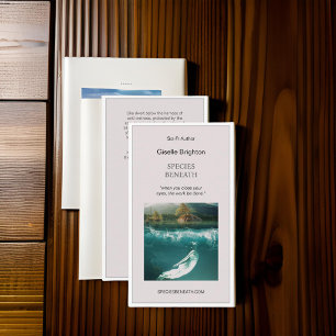 Carte De Visite Simple Taupe Auteur Promotionnel