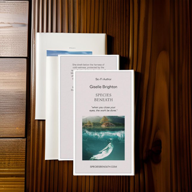 Carte De Visite Simple Taupe Auteur Promotionnel (Créateur téléchargé)