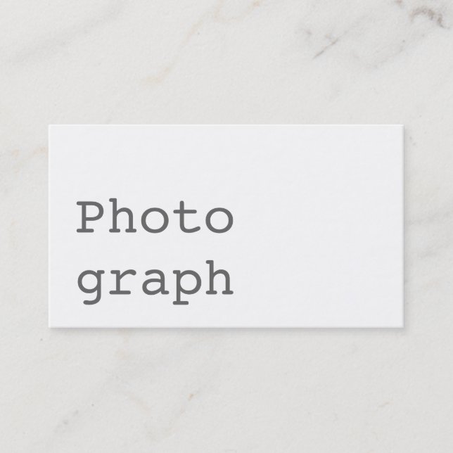 Carte de visite simple tendance blanche standard (Devant)