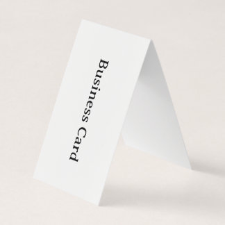 Carte De Visite Simple tente verticale professionnelle pliée