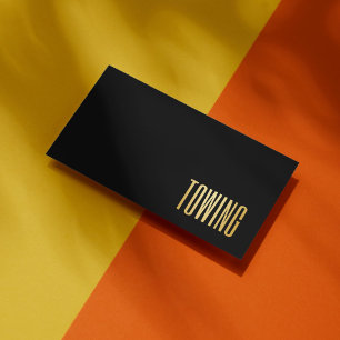 Carte De Visite Simple Tournage Noir Et Or