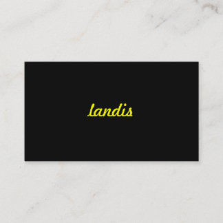 Carte De Visite Simple ultra jaune