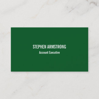Carte De Visite Simplement moderne à feuillage persistant minimali