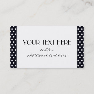 Carte De Visite Simplement noir et blanc
