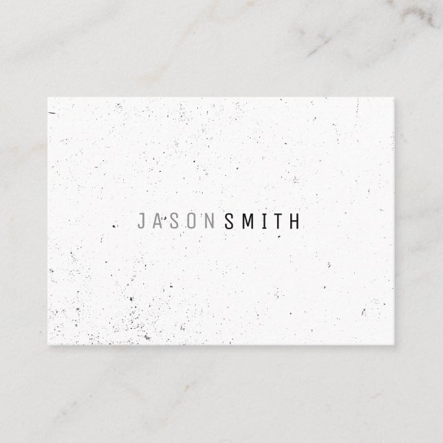 Carte De Visite Simplement Speckled (noir / blanc) (Devant)