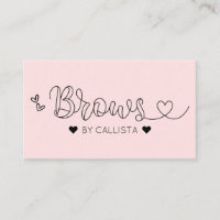 Simples Coeurs Rose Pretty Typographie Brosses