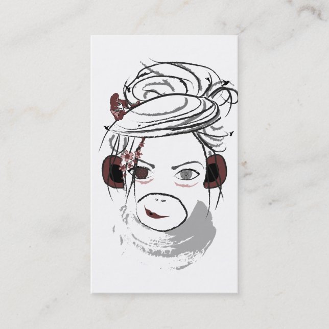 Carte De Visite singe. (Devant)
