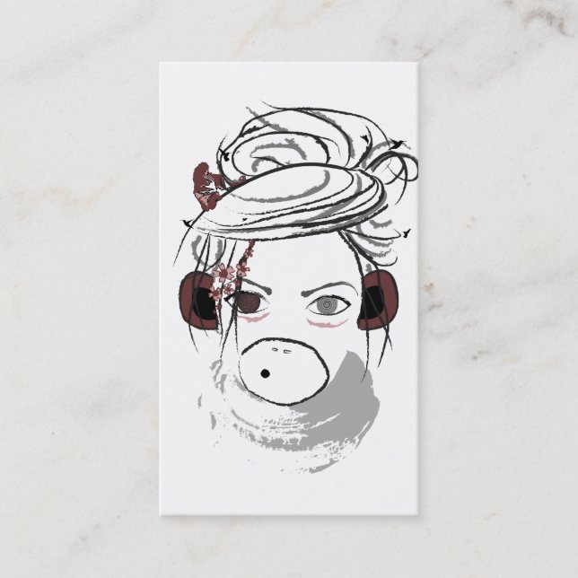 Carte De Visite singe. (Devant)