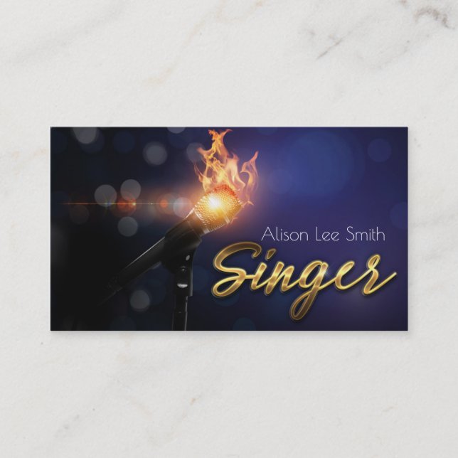 Carte De Visite Singer Business card (Devant)