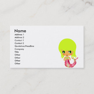 Carte De Visite sirène magique chibi 3