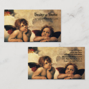 Carte De Visite Sistine Madonna Angels par Raphael Raffaello
