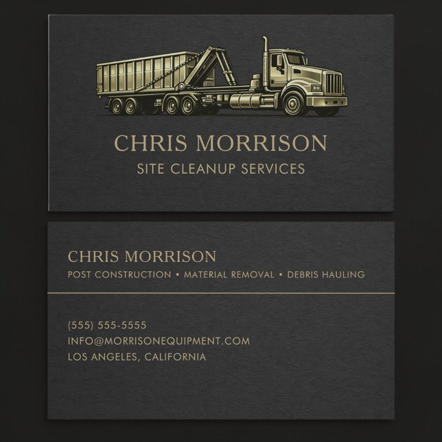 Carte De Visite Site Cleanup Services Professional  (Créateur téléchargé)