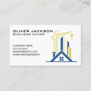 Carte De Visite Site de construction   Bâtiments commerciaux