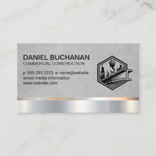 Carte De Visite Site de construction Constructeur commercial