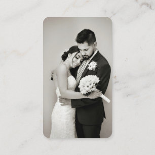 Carte De Visite Site Mariage moderne QR RSVP Photo Enceinte