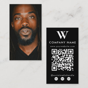 Carte De Visite Site Web de Logo de Nom Professionnel Minimal Mode