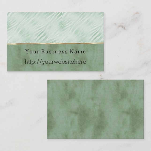 Carte De Visite site web de nom d'entreprise d'animal de couleur v (Devant / Derrière)
