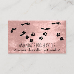 Carte De Visite Sitter Dog Services pour animaux de compagnie Gros