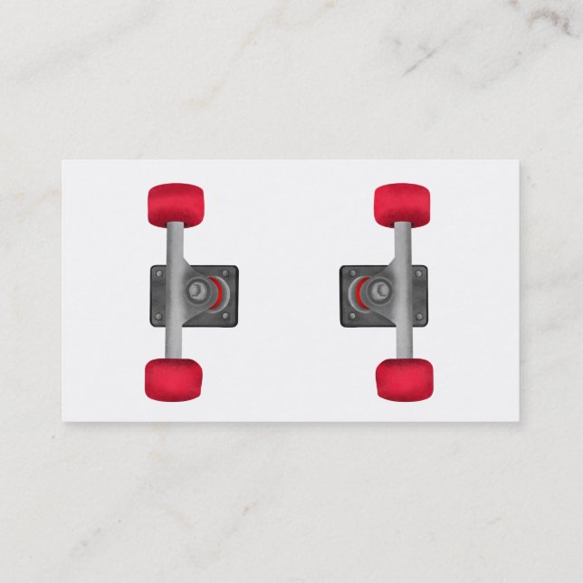 Carte De Visite SkateBoard Skate Shop Trucks and Wheels (Dos)